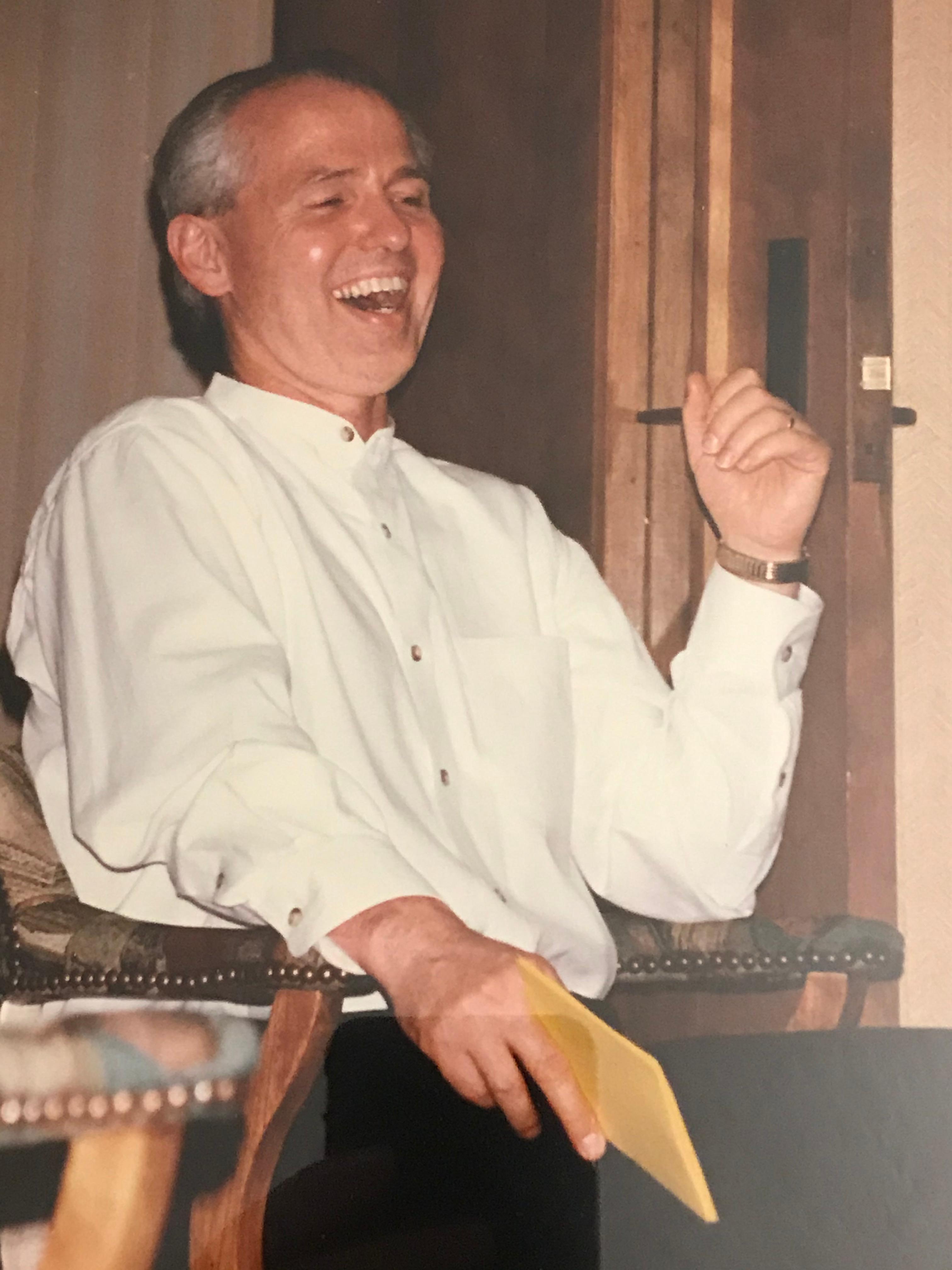 Robert laughing with joy