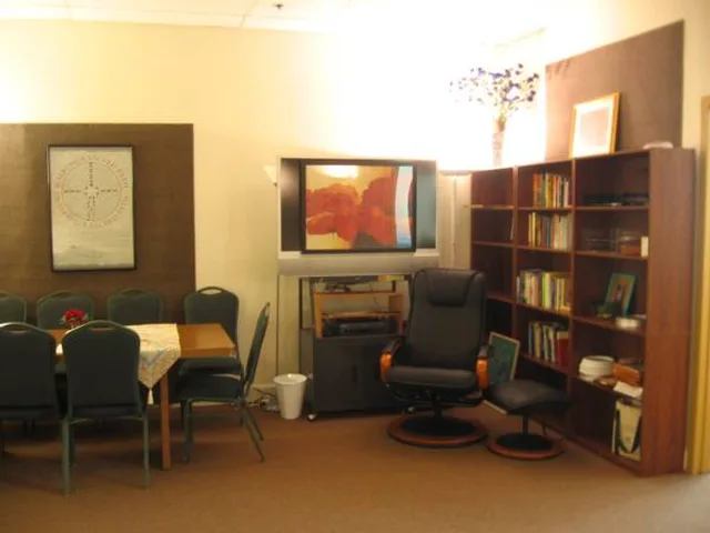 The gathering room inside the Reunion Holistic Center in Brentwood in 2011
