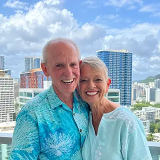Betty Lue and Robert at Hidden Valley Lake in 2023